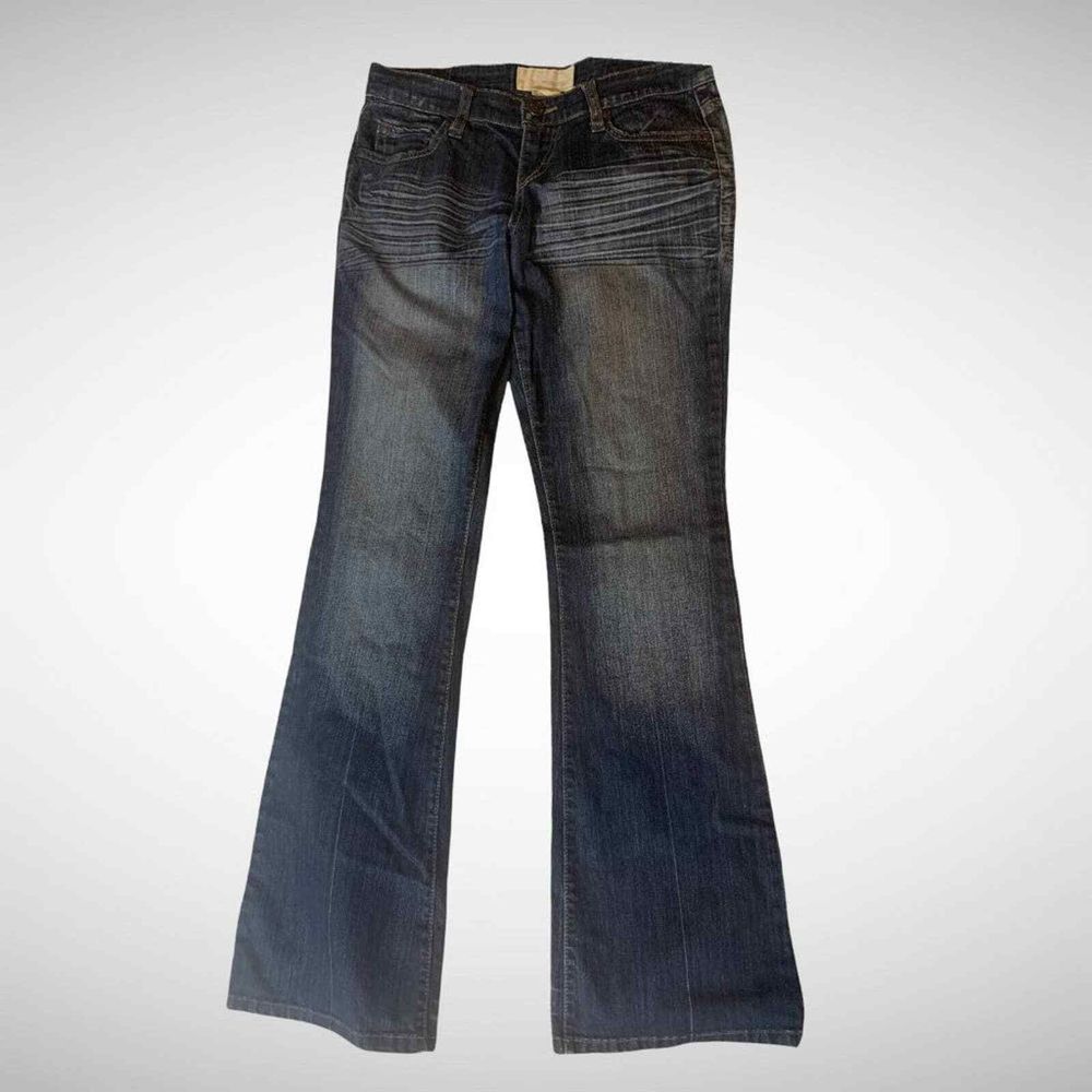 Maurices Molli Flare Leg Jeans Sz 3/4 Long Meas 30x 34.5 Inseam Tall Bell Bottom